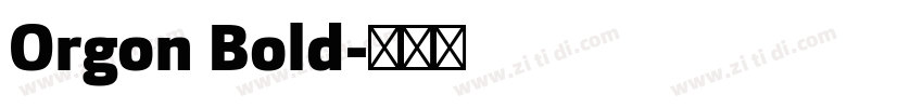 Orgon Bold字体转换